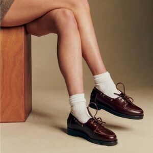Brown Leather Boat Shoes